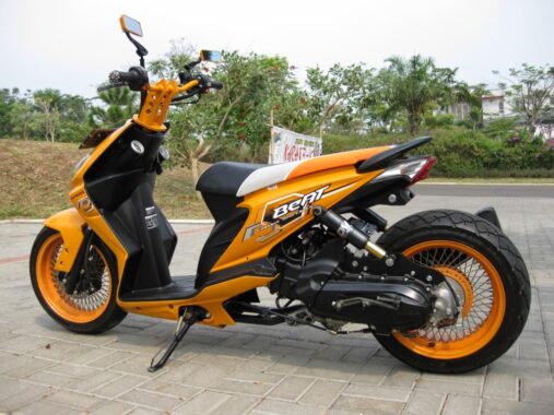 9 Rekomendasi Modifikasi Beat Hitam Terbaik Biar Nggak Monoton di Jalan - Modifikasi Beat Hitam