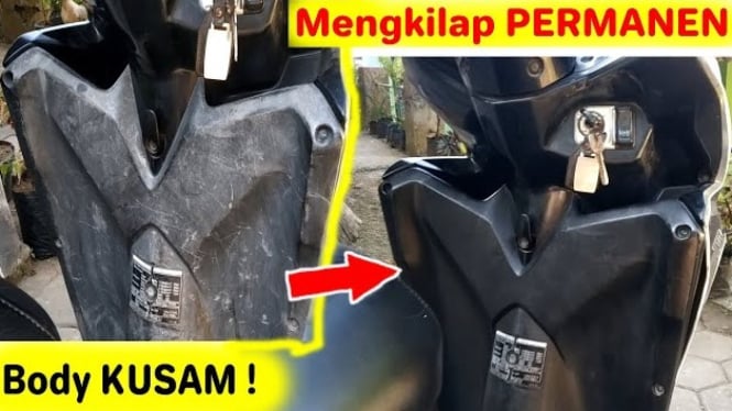 menghitamkan body motor